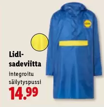 Lidl-sadeviitta integroitusäilytyspussi