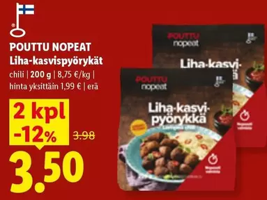 Liha-kasvispyörykät