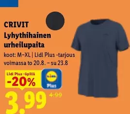 Lyhythiihainen urheilupaita