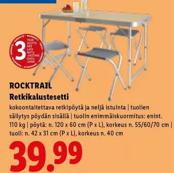 Retkikalustesetti
