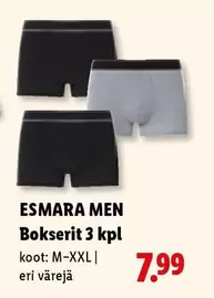 Bokserit 3 kpl