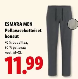 Pellavasekoitteiset housut