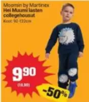 Martinex - Hei Muumi lasten collegehousut Koot: 92-122cm