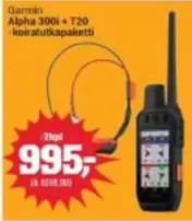 Alpha 300i + T20 -koiratutkapaketti