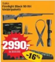Finnlight Black 90 RH kivääripaketti