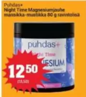 Night Time Magnesiumjauhe mansikka-mustikka