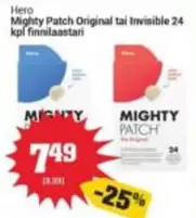 Original - Mighty Patch  tai Invisible 24 kpl