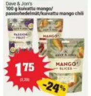 kuivattu mango/passionhedelmät/kuivattu mango chili