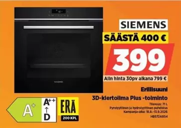 Siemens - 3D-kiertoilma Plus -toiminto
