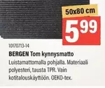 BERGEN Tom kynnysmatto 10170713-14