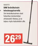 Sini - SINI Teräväkuivain teleskooppivarrella