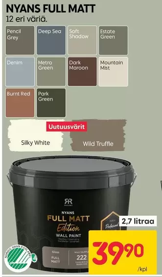 Metro - FULL MATT EDITION WALL PAINT