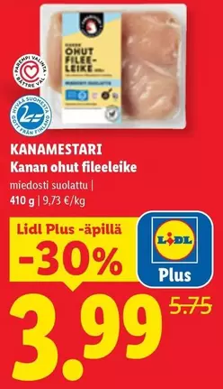 Kanan ohut fileeleike