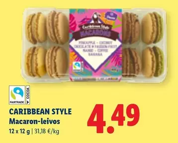 CARIBBEAN STYLE Macaron-leivos