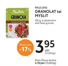 GRANOLAT tai MYSLIT