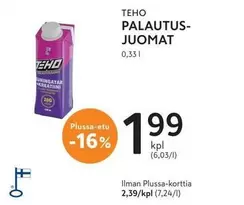 PALAUTUS-JUOMAT