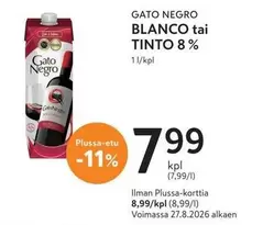 BLANCO tai TINTO 8 %