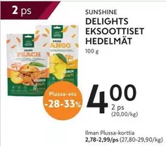EKSOOTTISET HEDELMÄT