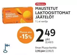MAUSTETUT LAKTOOSITTOMAT JÄÄTELÖT