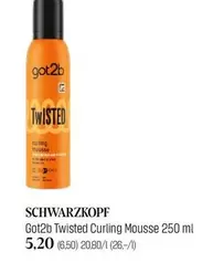 Got2b Twisted Curling Mousse