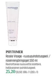 Rosée Visage -ruusupuhdistusgeeli / rosenrengöringsgel 150 ml