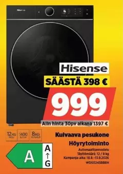 Kulvaava pesukone
