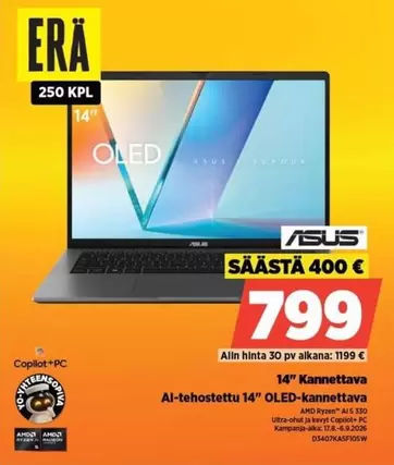Asus - 14" OLED-kannettava