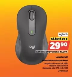 Logitech - Langaton Bluetooth & USB hiiren napsautukset