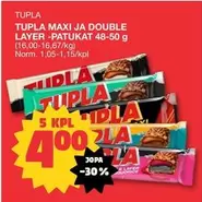 TUPLA MAXI JA DOUBLE LAYER -PATUKAT