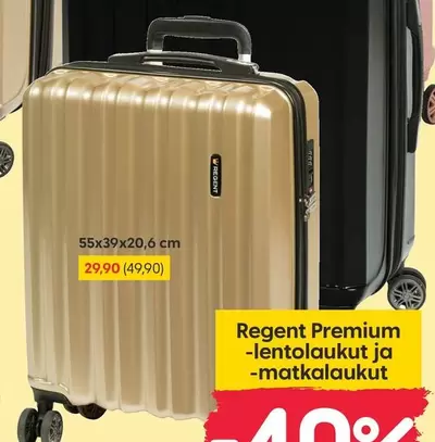 Regent Premium lentolaukut ja matkalaukut