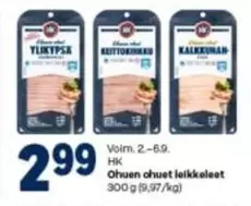 Ohuen chuet leikkeleet