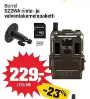 S22WA riista- ja valvontakamerapaketti