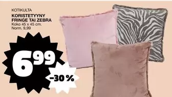 KORISTETYNY FRINGE TAI ZEBRA