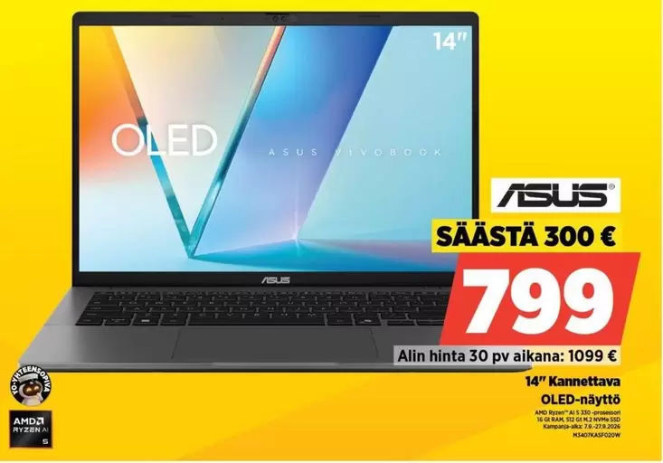 Asus - 14" OLED Laptop