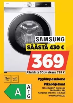 Pyynkinpesukone Pikaoohjelmat