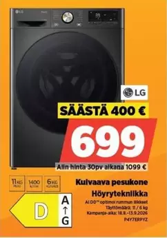 Kuivaava pesukone