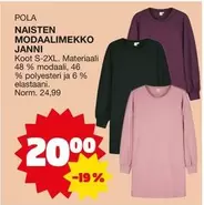NAISTEN MODAALIMEKKO JANNI