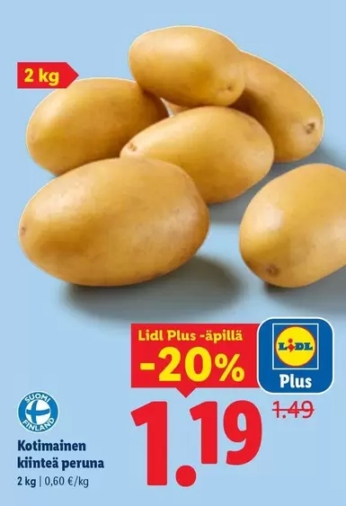 Kotimainen kiinteä peruna