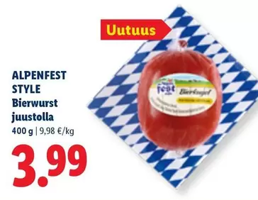 Bierwurst juustolla