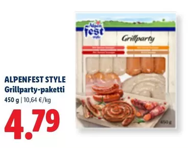 Grillparty-paketti