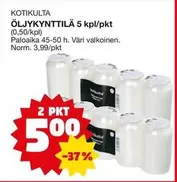ÖLJYKYNTTILÄ 5 kpl/pkt (0,50/kpl)
