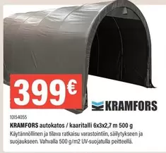 autokatos / kaaritalli 6x3x2.7 m 500 g