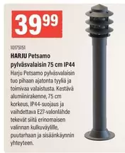 HARJU Petsamo pylväsvalaisin 75 cm IP44