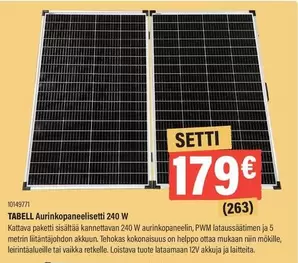 Aurinkopaneeliset 240 W