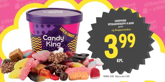 Candy King Toppikarkki & Sokeripussi
