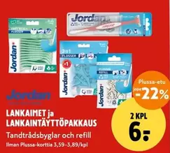 LANKAIMET ja LANKAINTÄYTTÖPAKKAUS Tandtrådsbyglar och refill