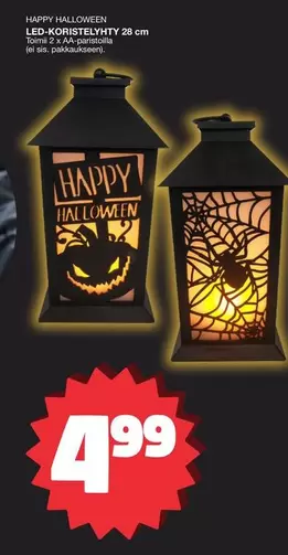 HAPPY HALLOWEEN LED-KORISTELYHTY 20 cm