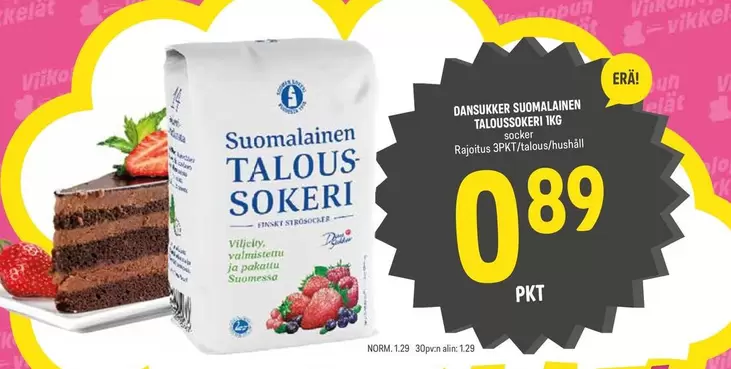TALOUS SOKERI