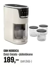 Obh Nordica - Dolci Gelato -jäätelökone