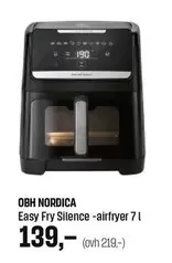 Obh Nordica - Easy Fry Silence -airfryer